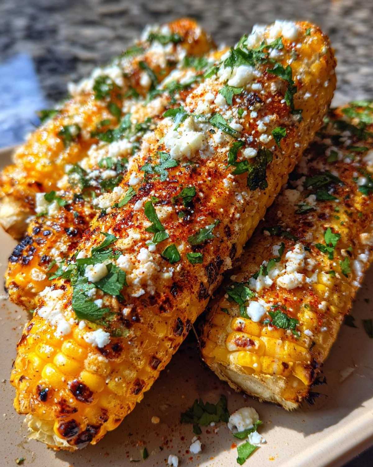 Grilled elote - detail 1