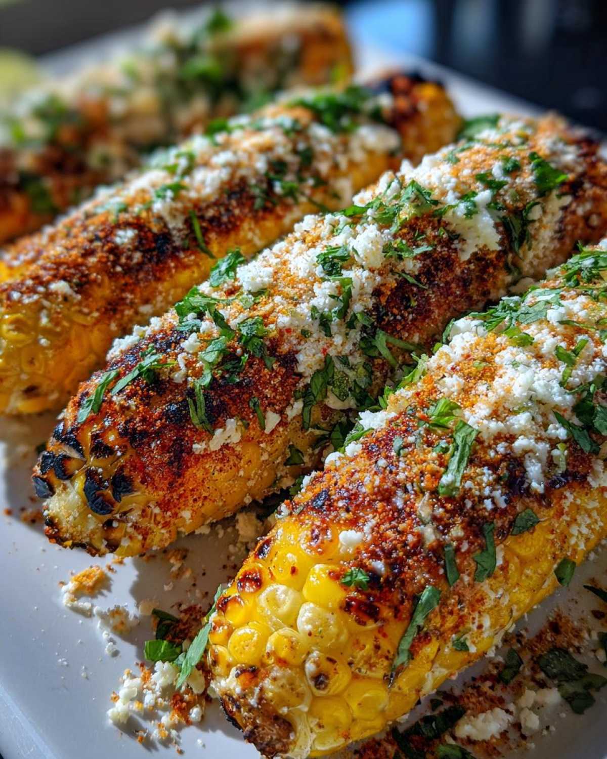 Grilled elote - detail 2