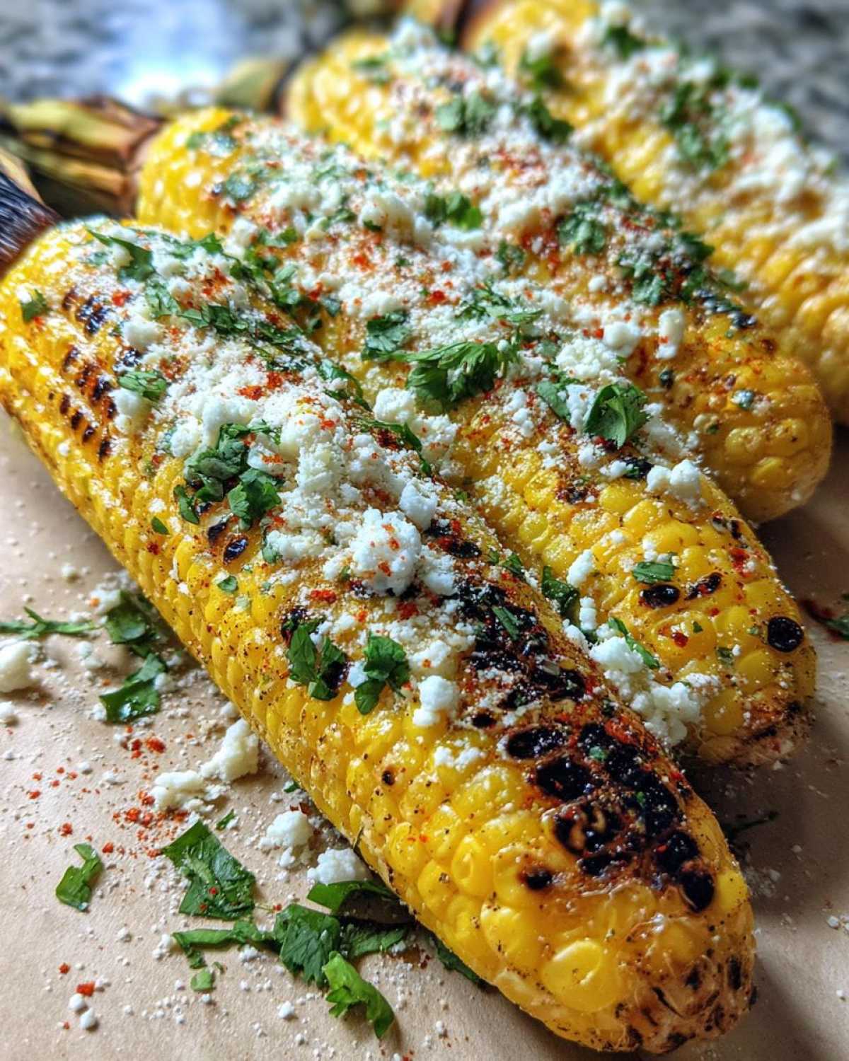 Grilled elote - detail 4