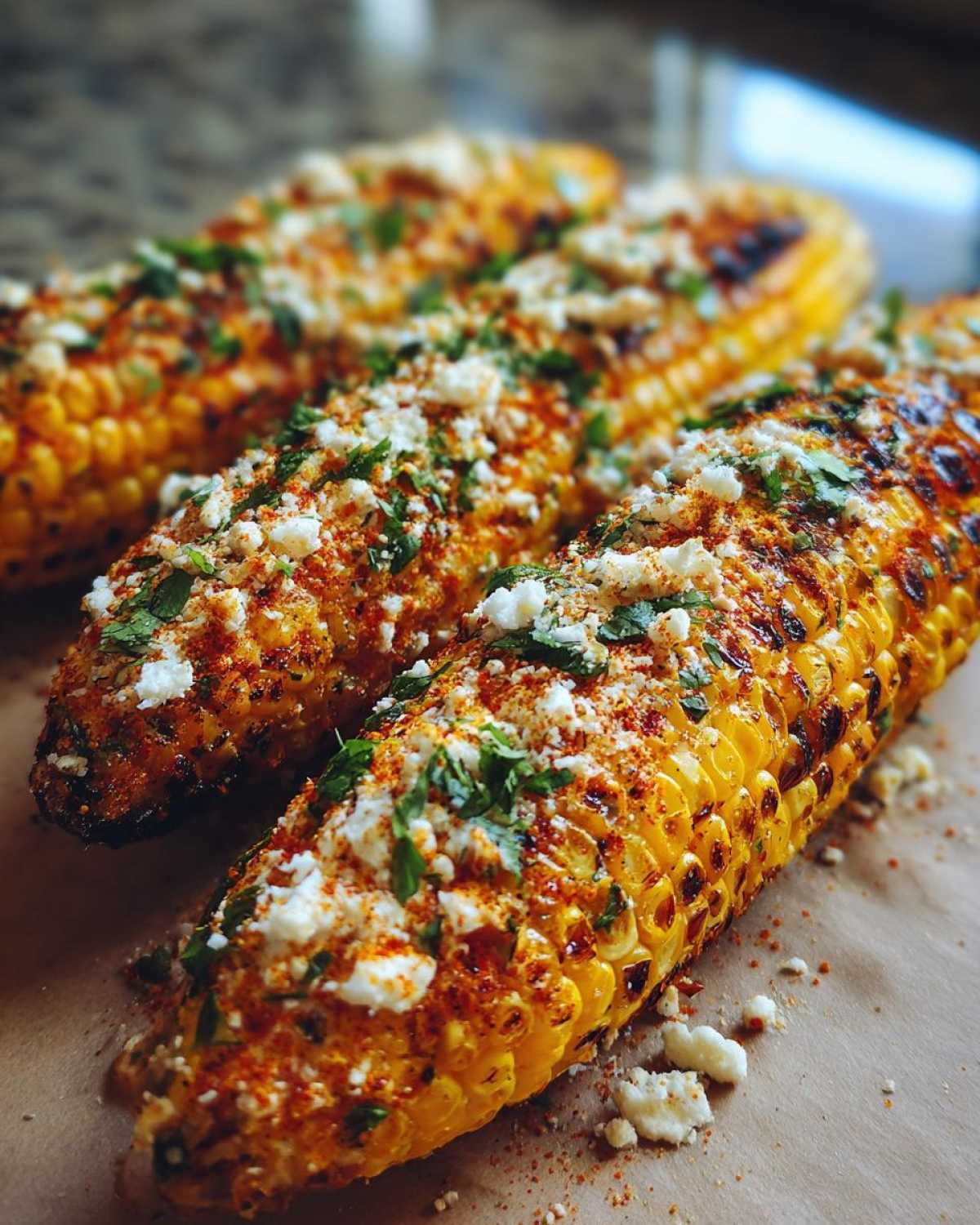 Grilled elote - detail 3