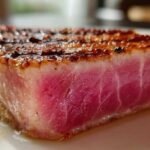 Grilled soy-ginger tuna steak