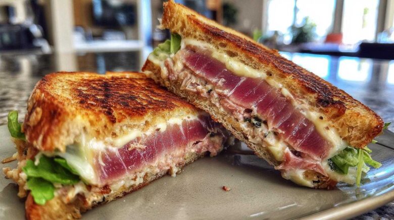 Grilled tuna sandwich