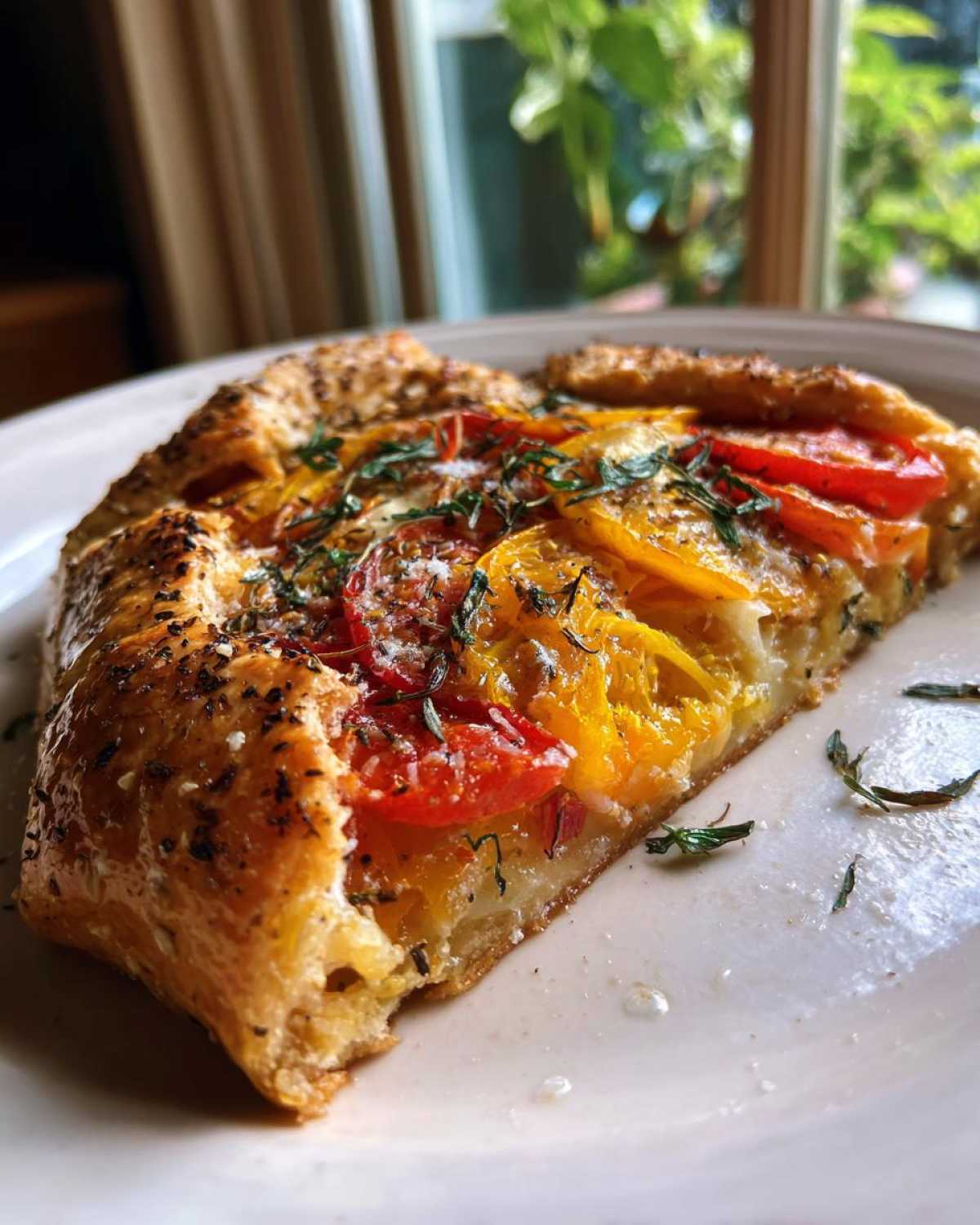 Heirloom Tomato Galette (Rustic Tart) - detail 2