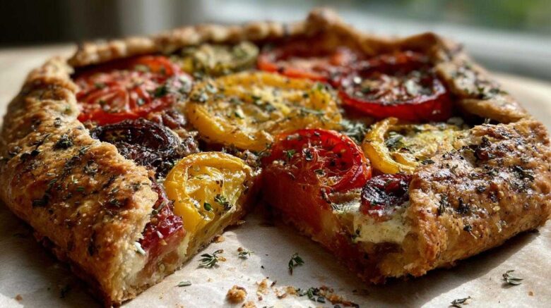 Heirloom Tomato Galette (Rustic Tart)