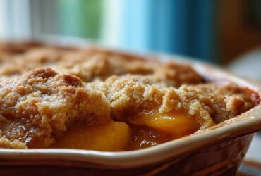 Homemade Peach Cobbler (with Fresh Peaches)