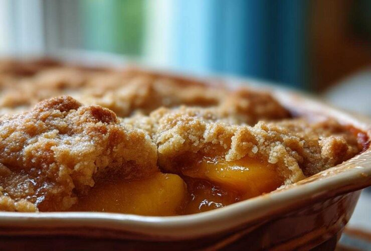 Homemade Peach Cobbler (with Fresh Peaches)