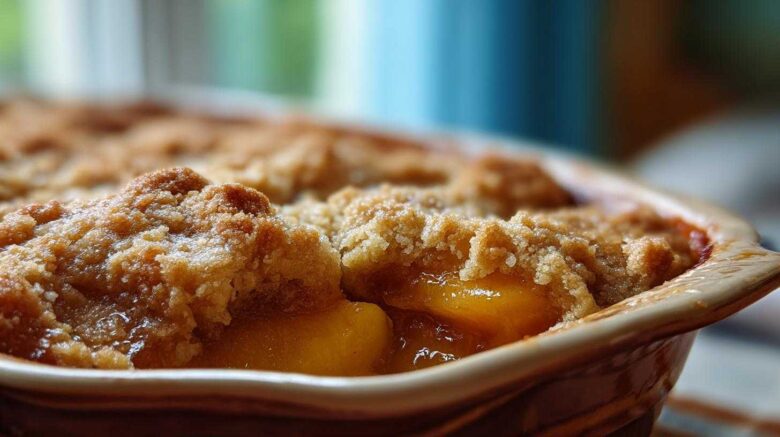 Homemade Peach Cobbler (with Fresh Peaches)