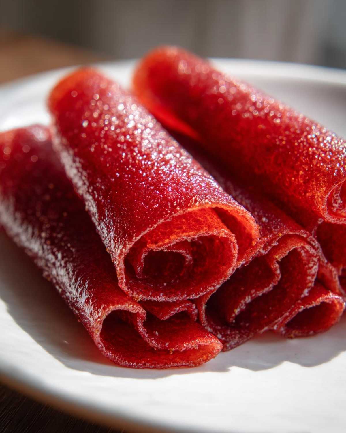 Homemade Strawberry Fruit Roll-Ups - detail 2