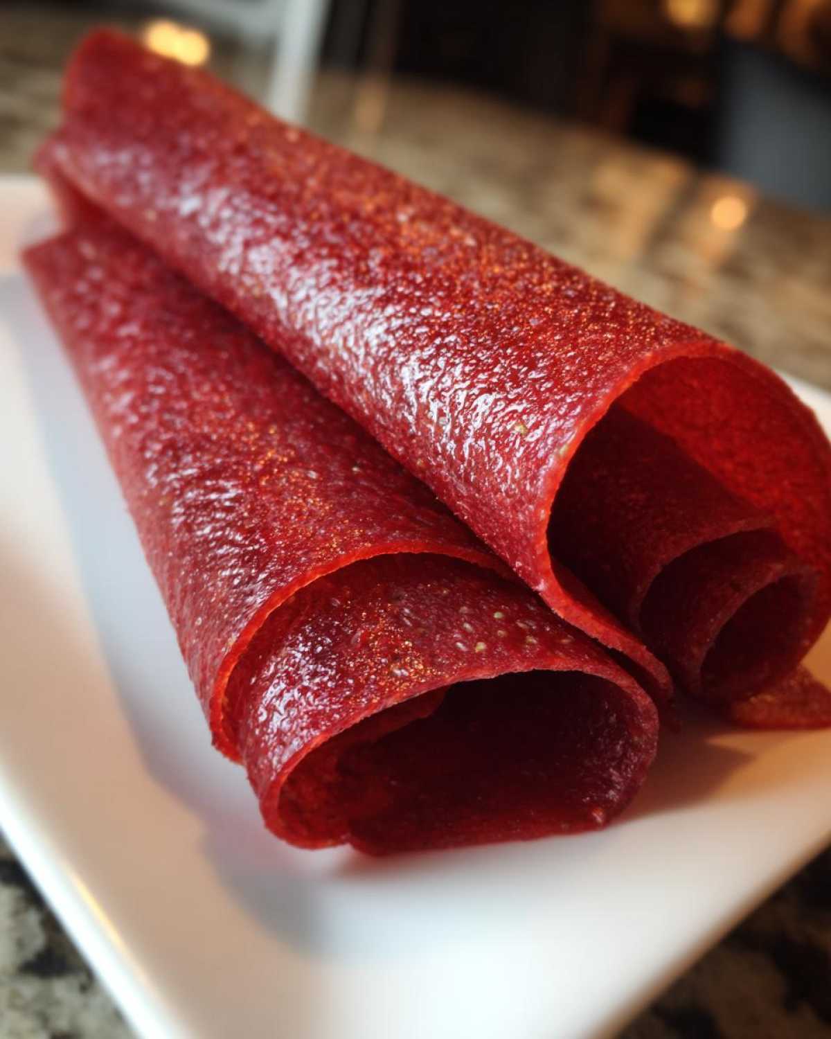 Homemade Strawberry Fruit Roll-Ups - detail 4