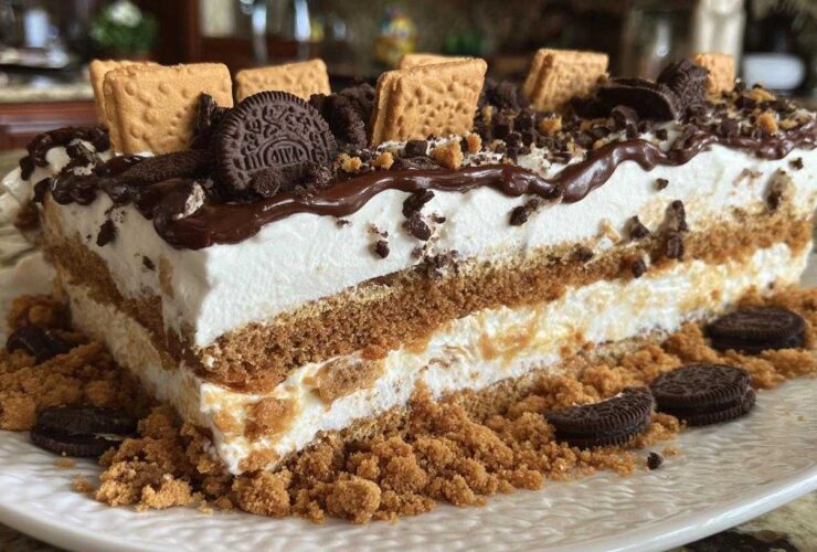 Ice Cream Sandwich Cake (5-Minute Dessert)