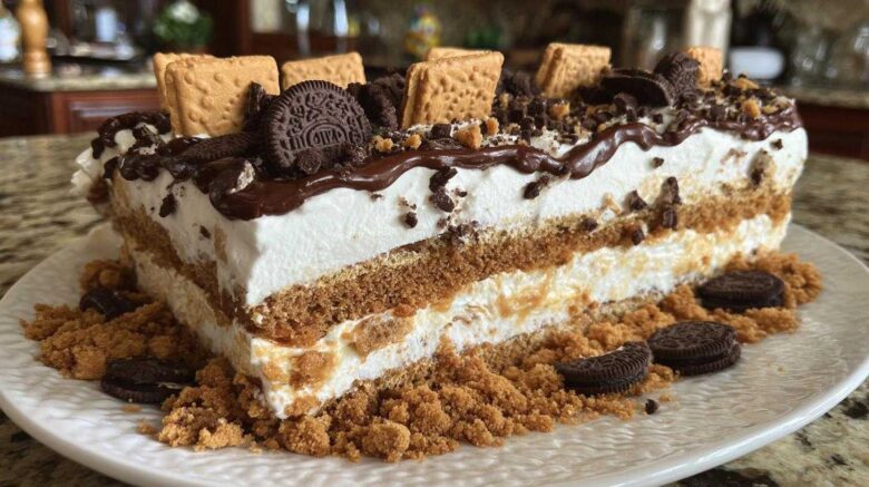 Ice Cream Sandwich Cake (5-Minute Dessert)
