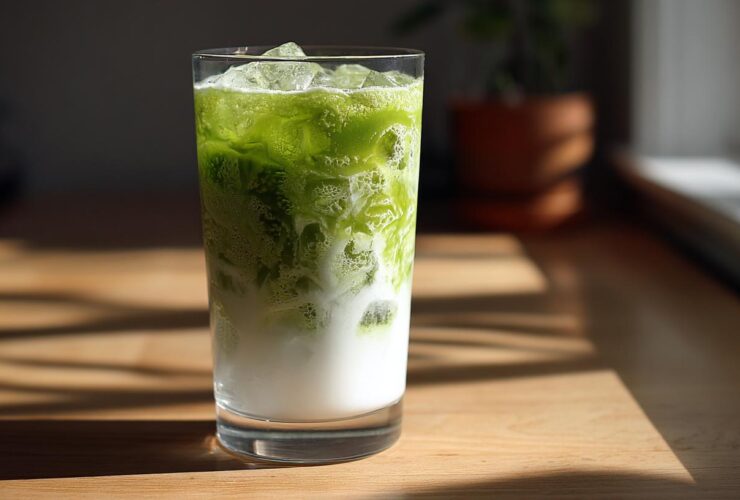 Iced Vanilla Matcha Latte