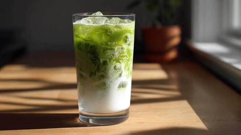 Iced Vanilla Matcha Latte