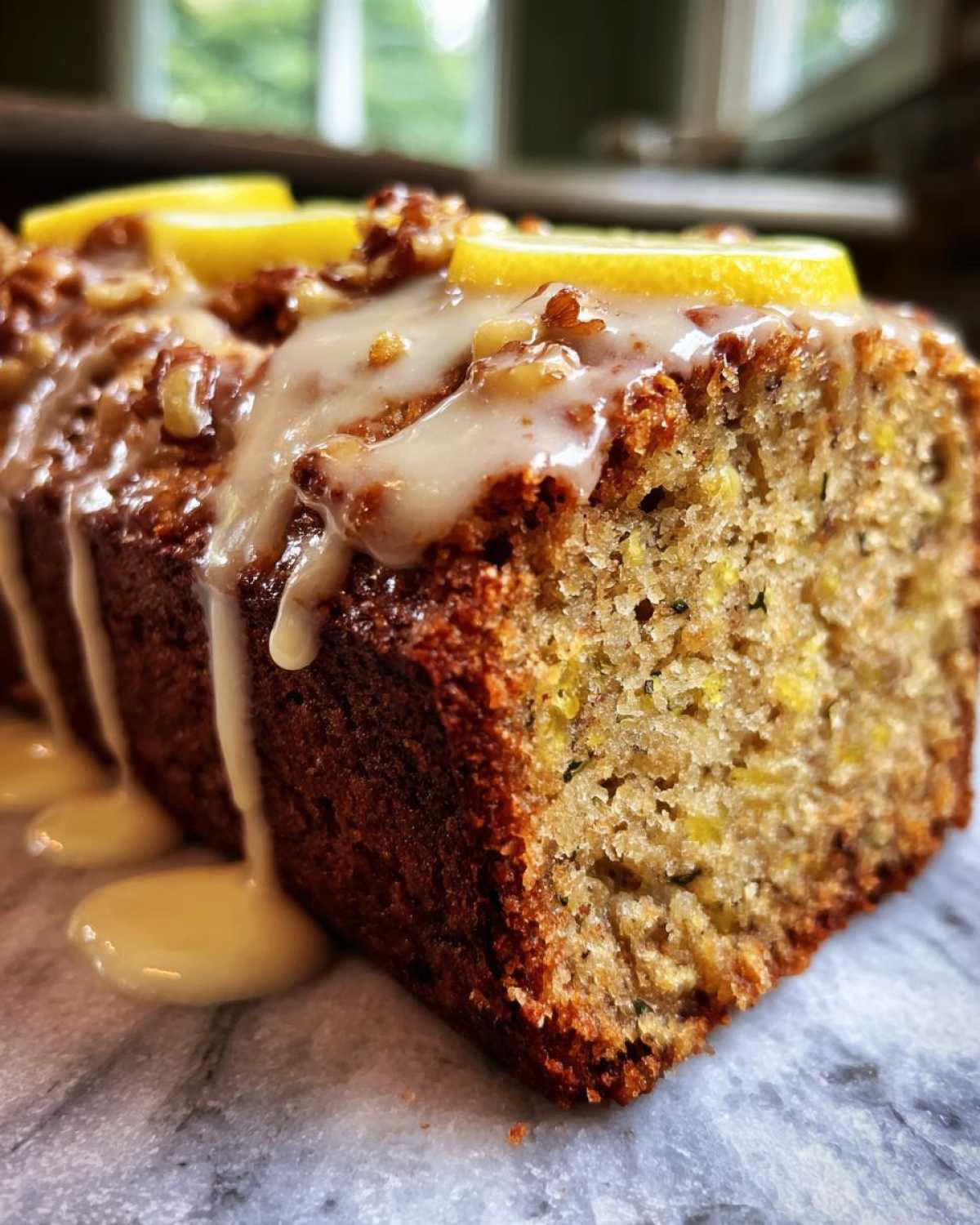 Lemon-Glazed Zucchini Bread - detail 2