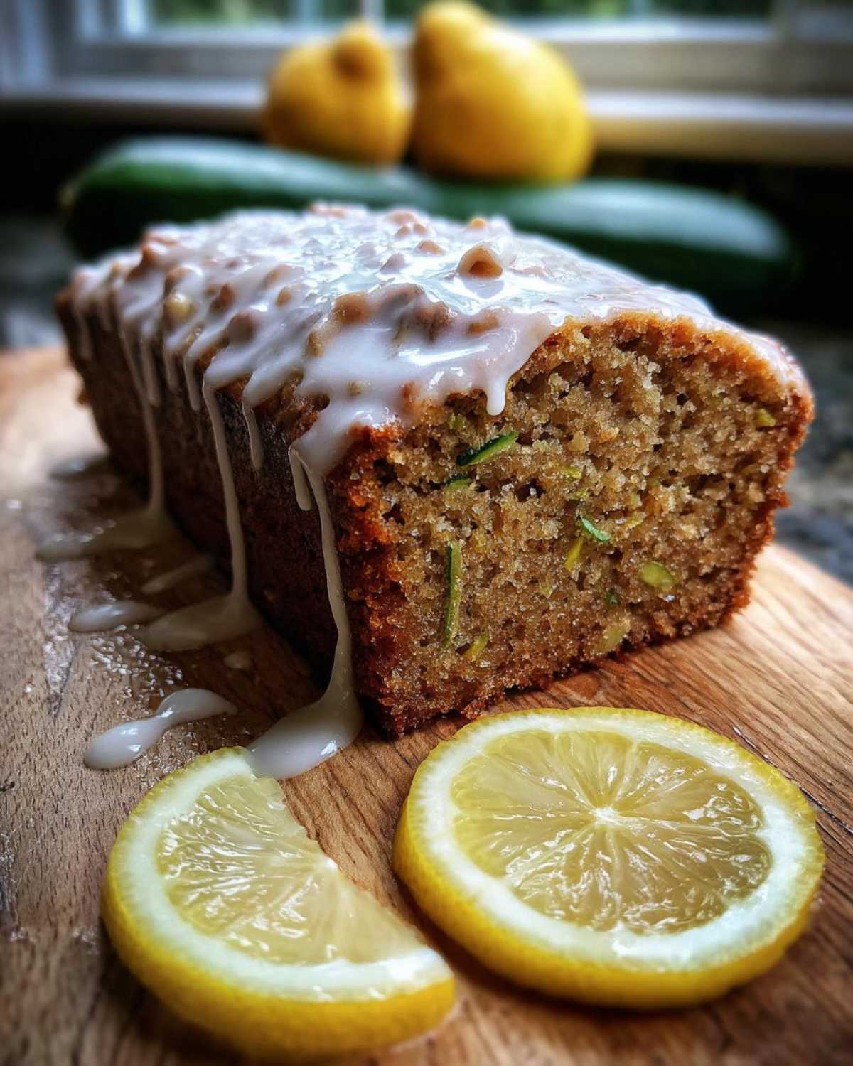 Lemon-Glazed Zucchini Bread - detail 3