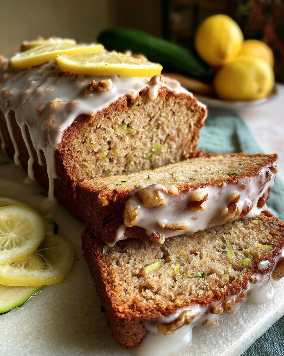 Lemon-Glazed Zucchini Bread - detail 4