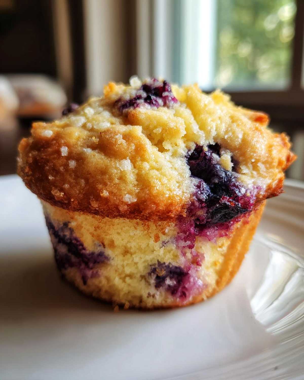 Lemon blueberry muffins - detail 4