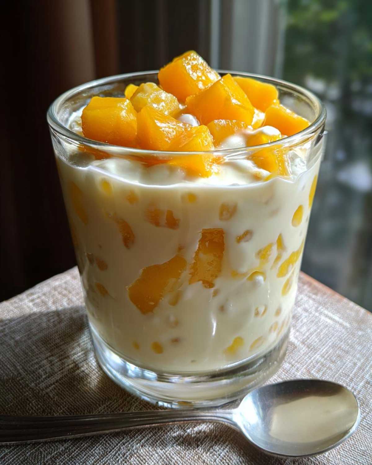 Mango Sago Pudding (Tropical Dessert) - detail 2