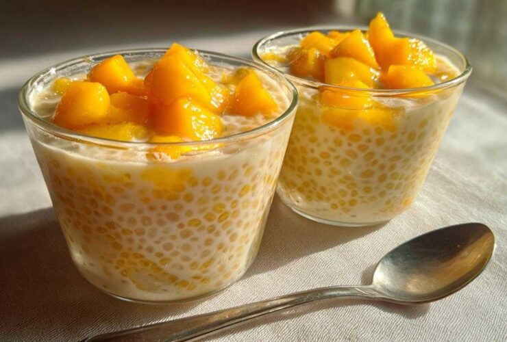 Mango Sago Pudding (Tropical Dessert)