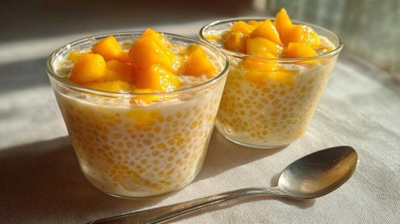 Mango Sago Pudding (Tropical Dessert)