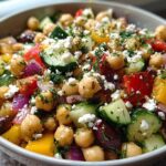 Mediterranean Chickpea Salad (No-Cook Dinner)
