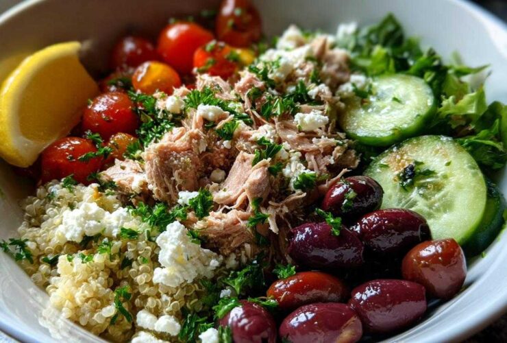Mediterranean tuna bowl