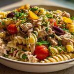 Mediterranean tuna pasta salad