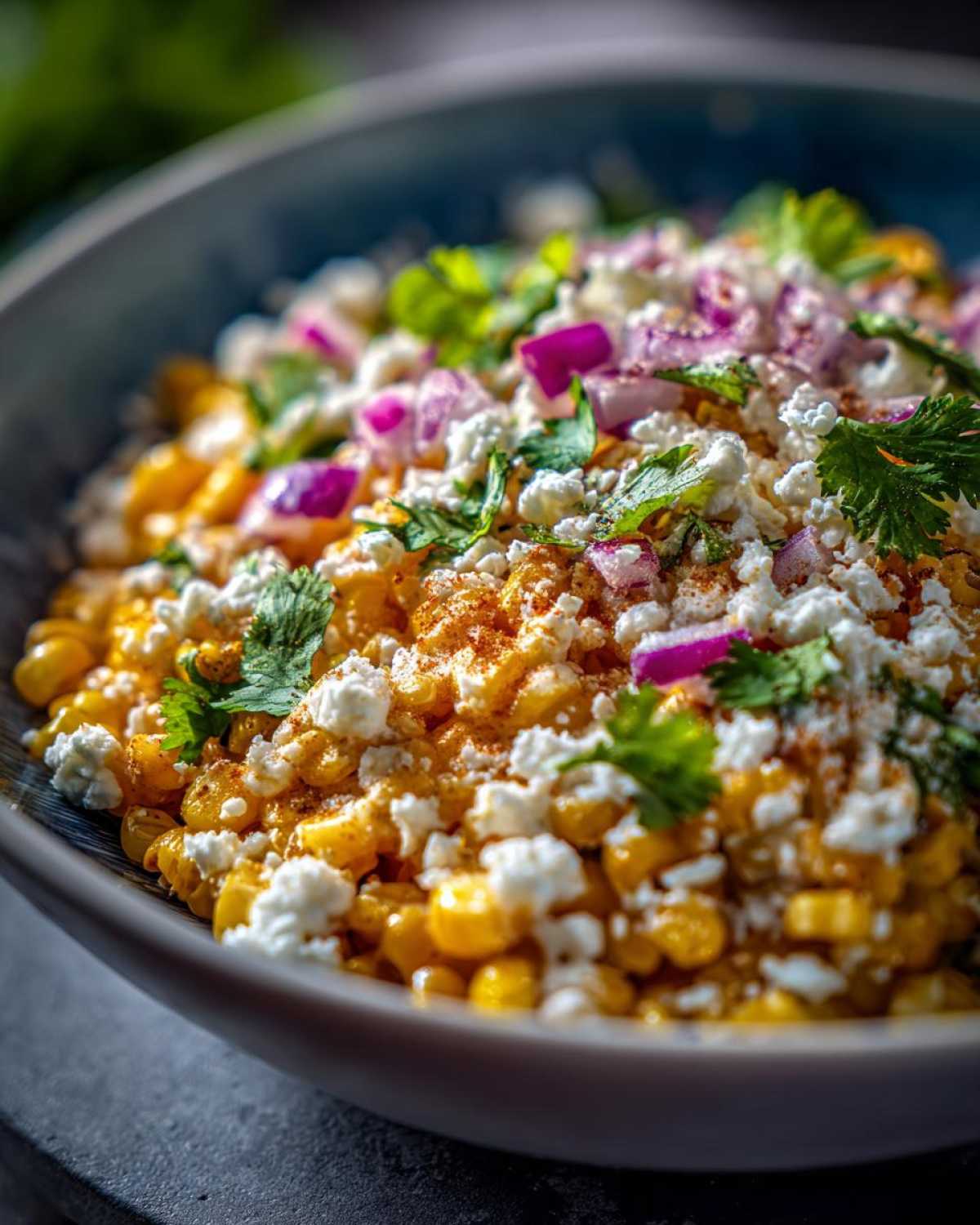 Mexican street corn bowl - detail 1