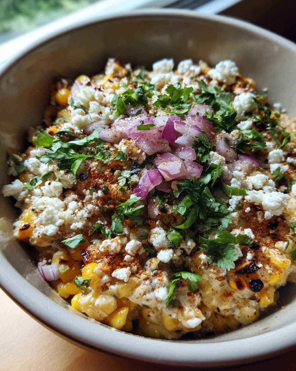 Mexican street corn bowl - detail 2