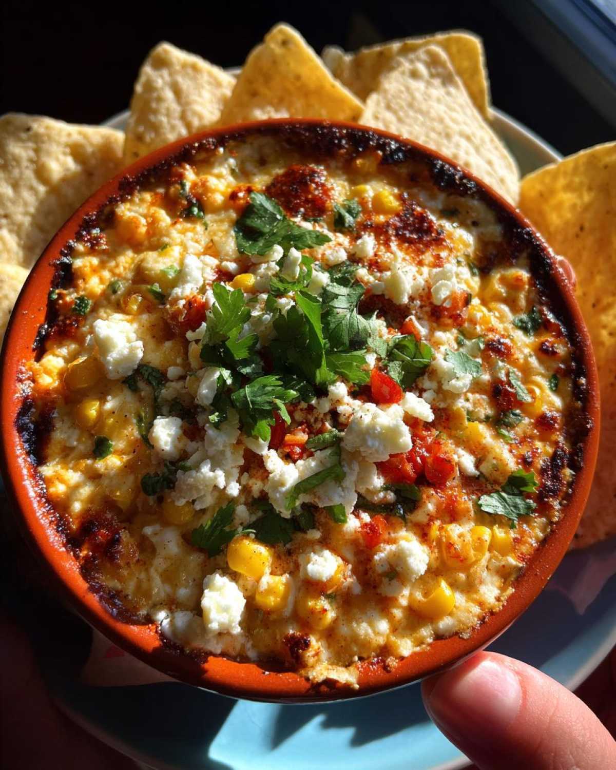 Mexican street corn dip - detail 1