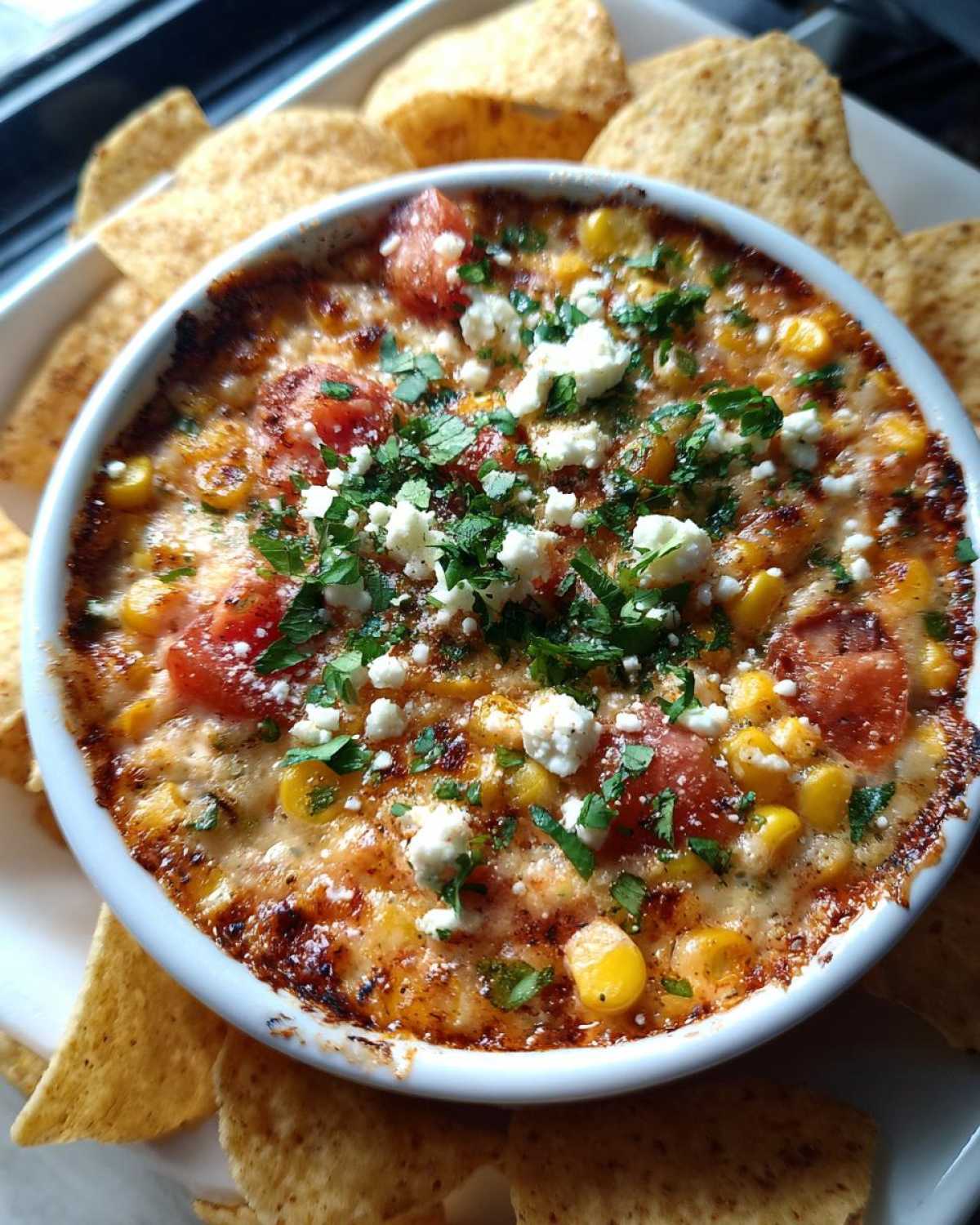 Mexican street corn dip - detail 3