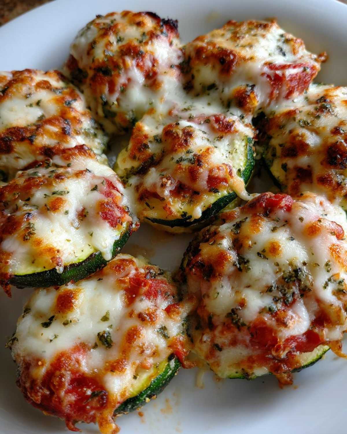 Mini Zucchini Pizza Bites (Keto Friendly) - detail 1