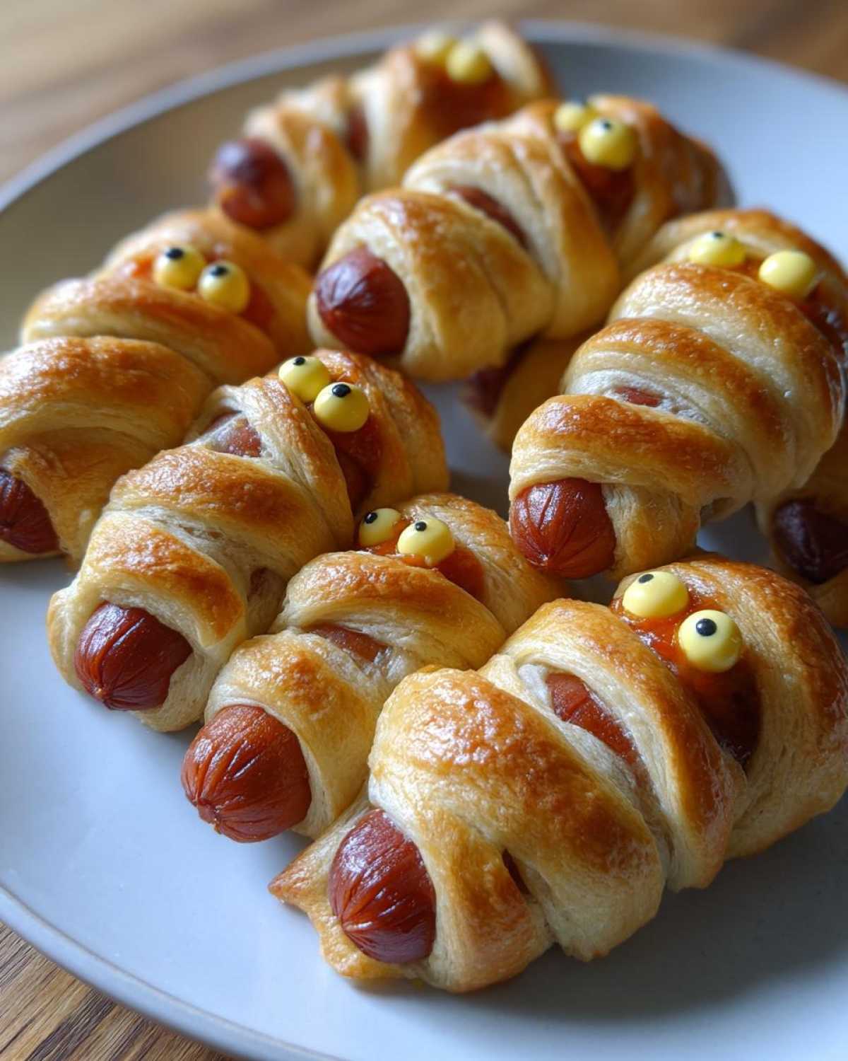 Mummy Hot Dogs (Halloween Party Snack) - detail 1