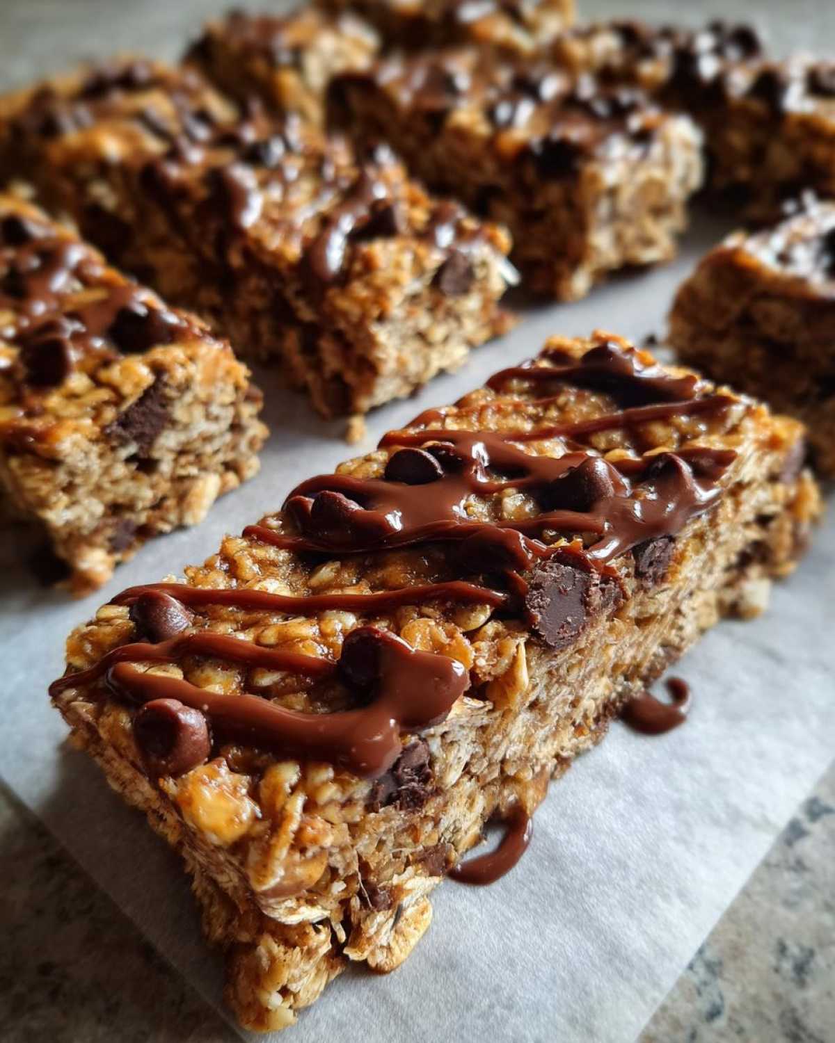 No-Bake Chocolate Chip Granola Bars - detail 4