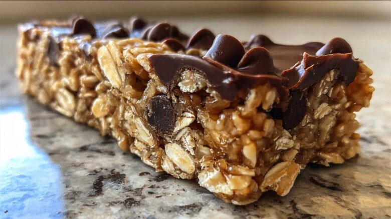 No-Bake Chocolate Chip Granola Bars