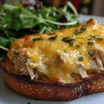 Open-faced tuna melt