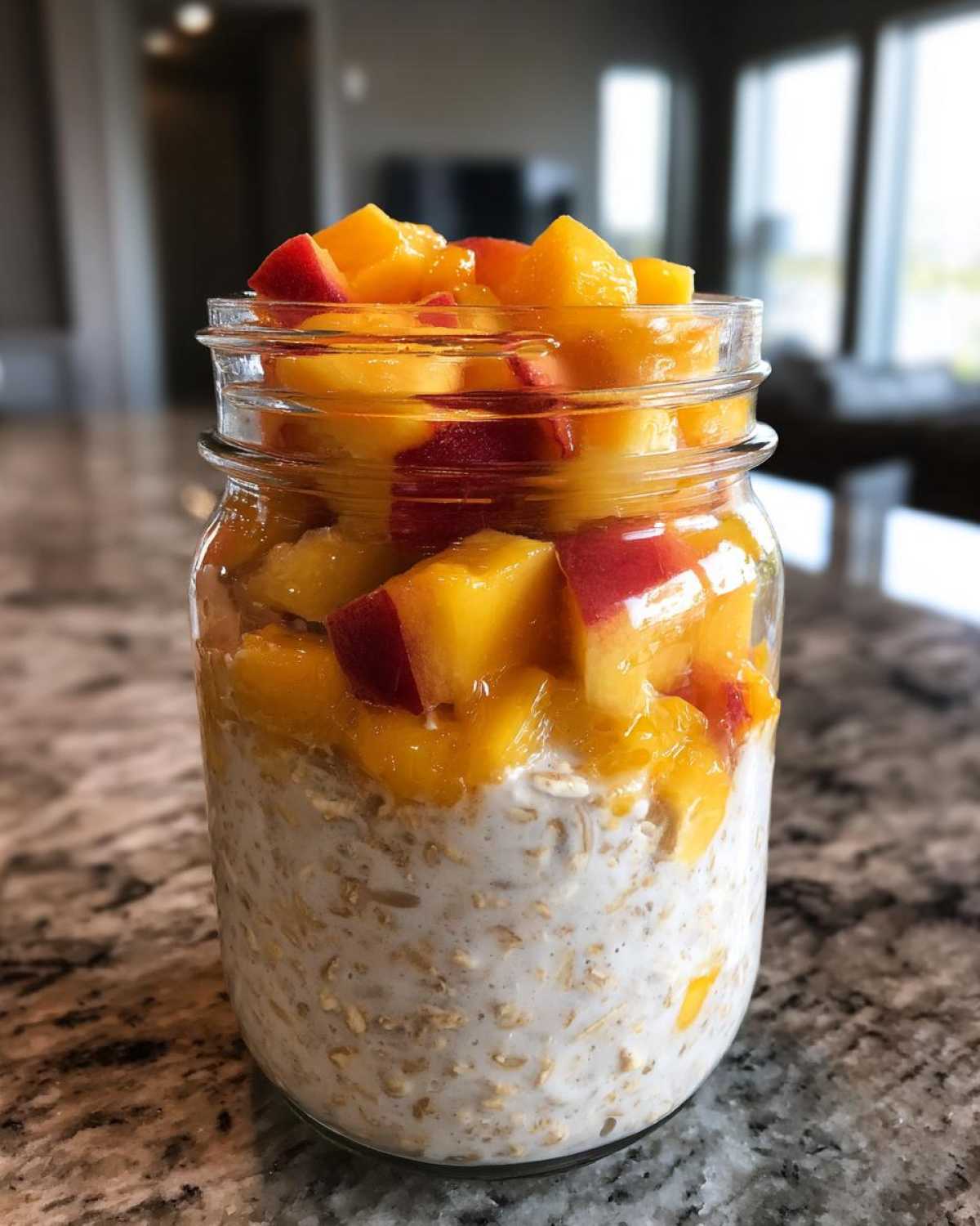 Peaches & Cream Overnight Oats - detail 3