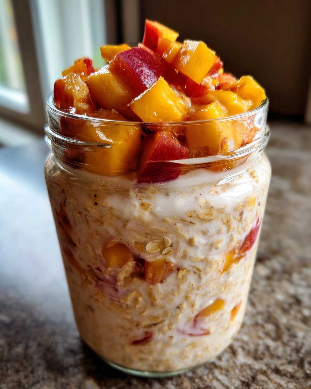 Peaches & Cream Overnight Oats - detail 4