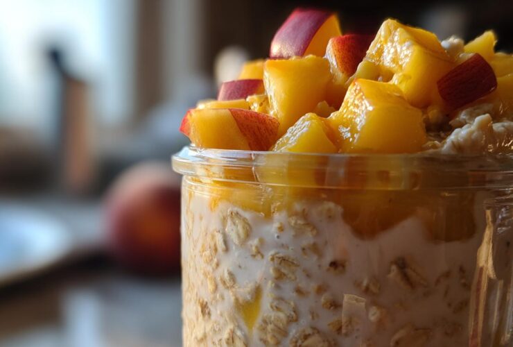 Peaches & Cream Overnight Oats