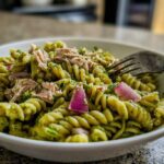 Pesto tuna pasta salad