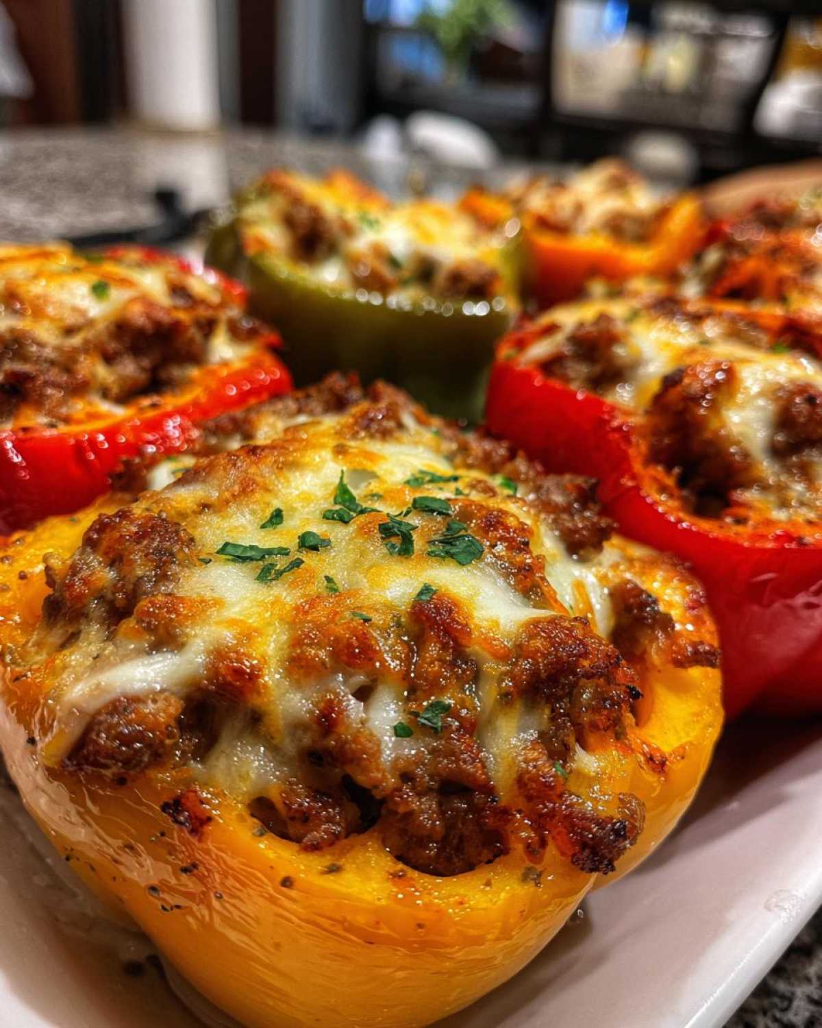 Philly Cheesesteak Stuffed Peppers - detail 4