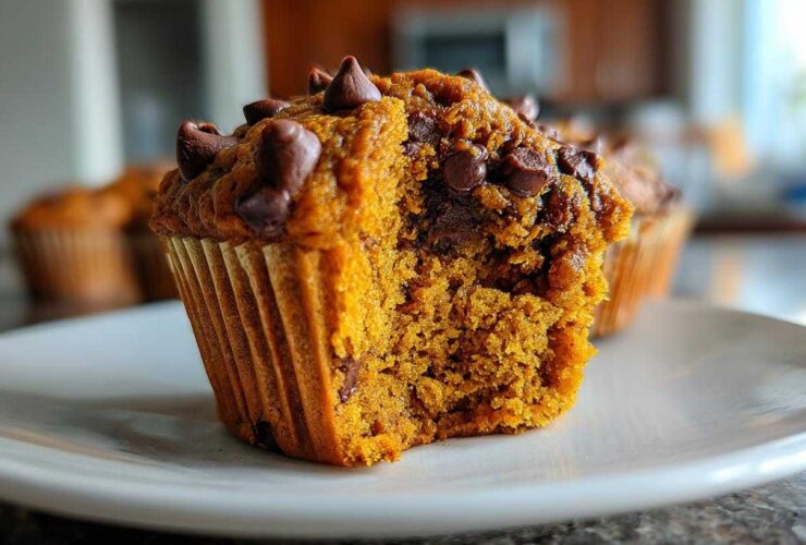 Pumpkin chocolate chip muffins