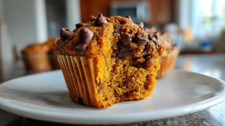 Pumpkin chocolate chip muffins