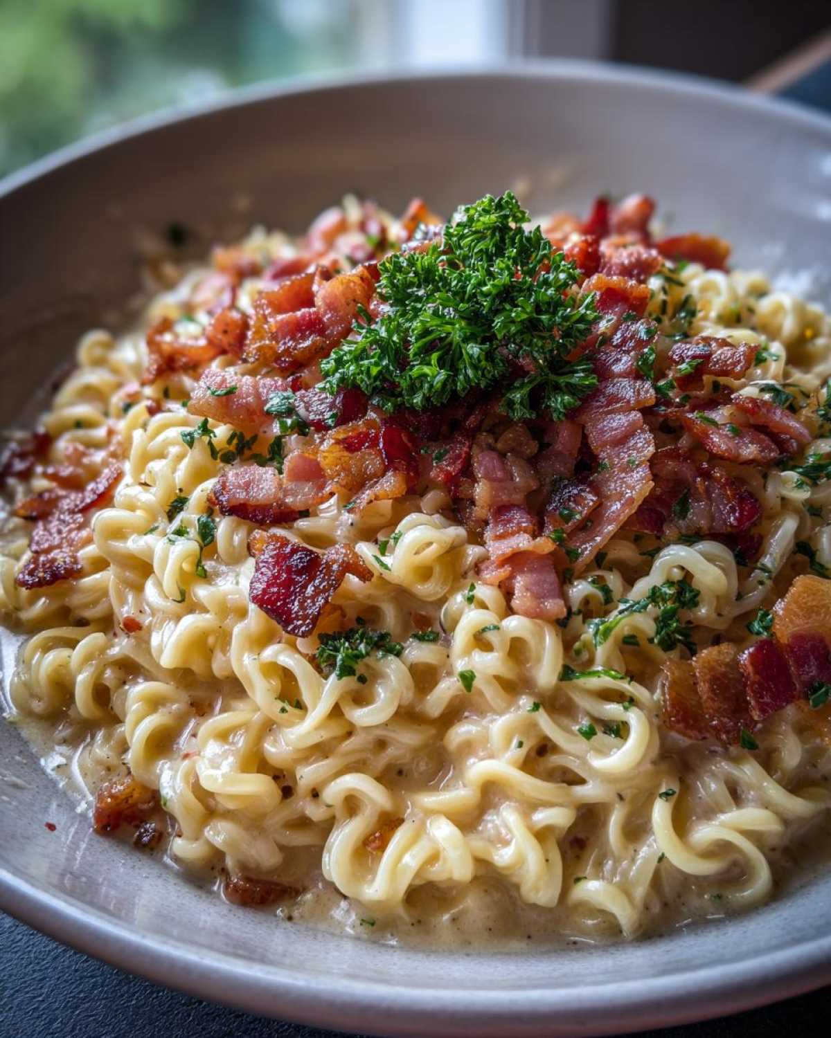Ramen Carbonara (Instant Noodles Hack) - detail 4