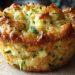Savory zucchini cheese muffins