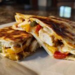 Sheet Pan Chicken Fajita Quesadillas