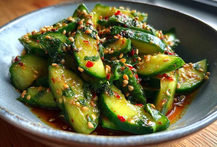 Smashed Cucumber Salad (Spicy Asian Side)
