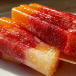 Strawberry Mango Popsicles (Real Fruit)