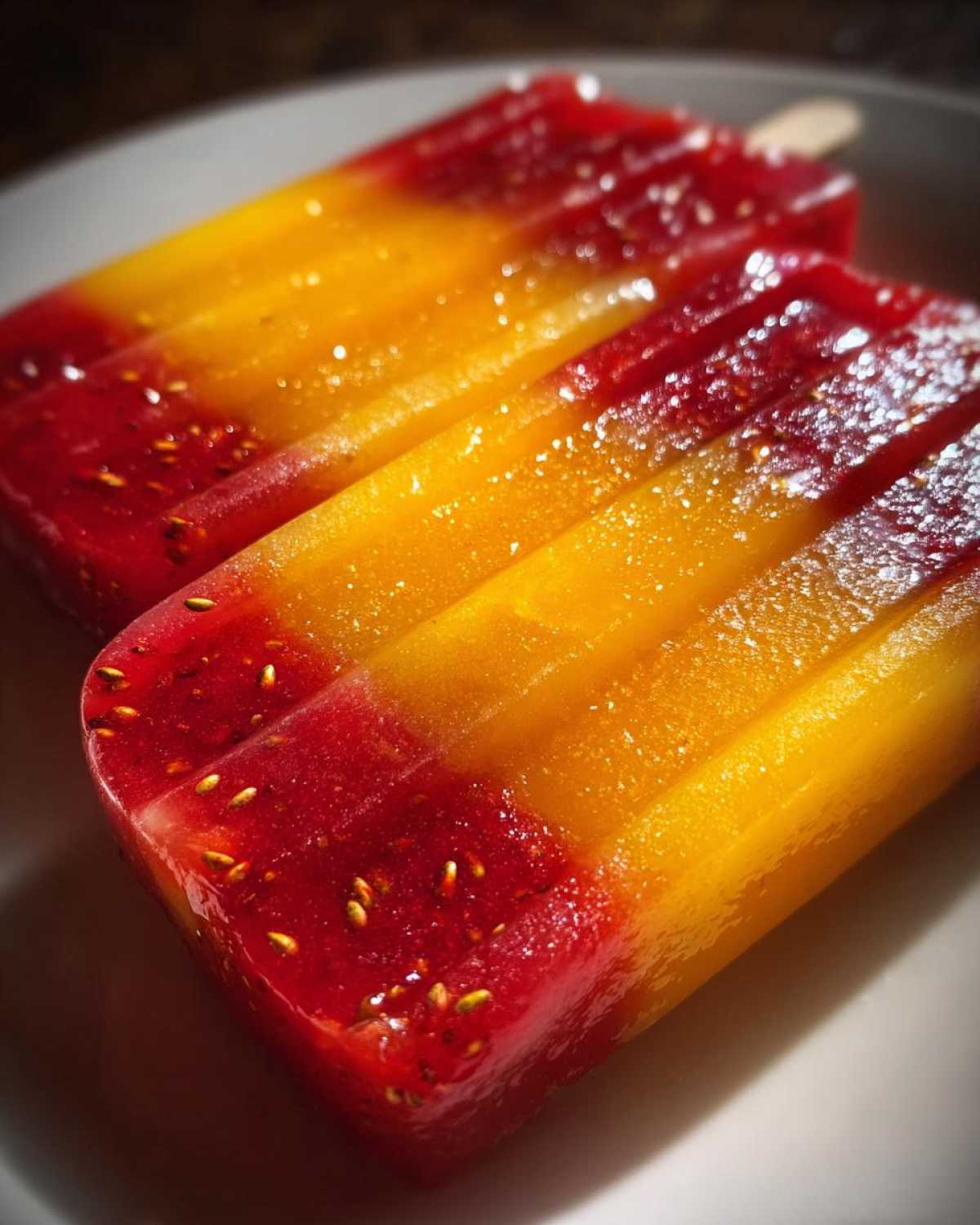Strawberry Mango Popsicles (Real Fruit) - detail 2