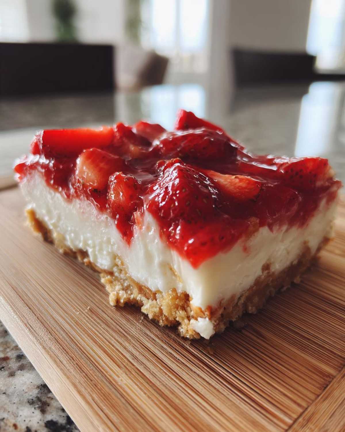 Strawberry Pretzel Salad (Retro Dessert) - detail 2